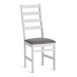 Кухонный стул ROSARIO / white, ткань тёмно-серая (150), id 20215 в Ульяновске